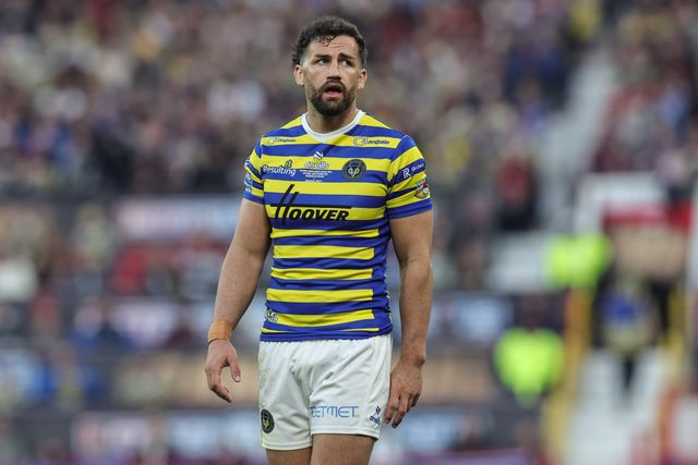 Toby King of Warrington Wolves during the Betfred Super League Grand Final match Warrington Wolves vs Wakefield Trinity at Old Trafford, Manchester, United Kingdom on 03 October 2026

(Photo by Mark Cosgrove/News Images)