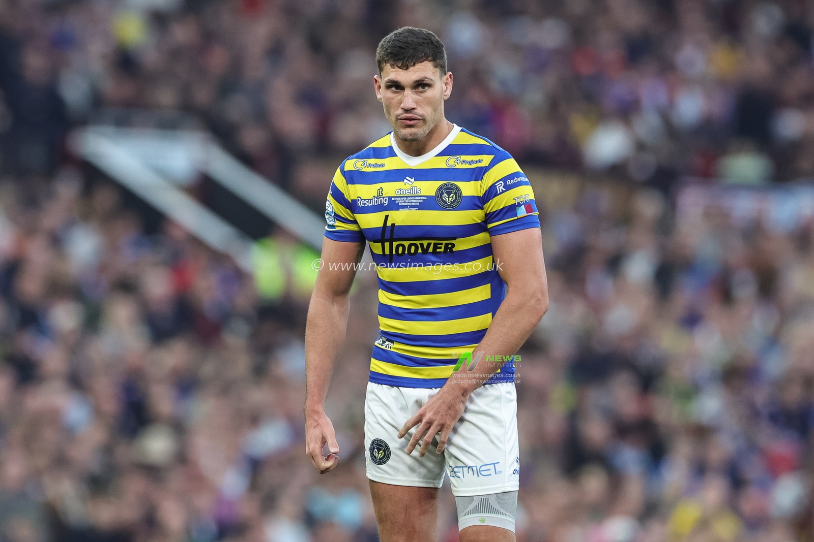 Sam Stone of Warrington Wolves during the Betfred Super League Grand Final match Warrington Wolves vs Wakefield Trinity at Old Trafford, Manchester, United Kingdom on 03 October 2026

(Photo by Mark Cosgrove/News Images)