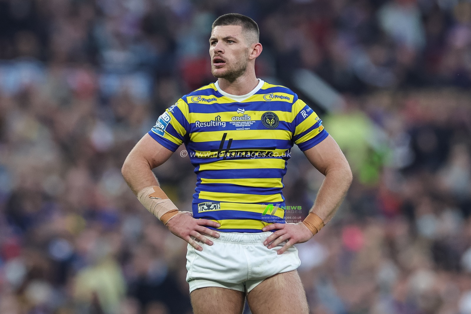 Danny Walker of Warrington Wolves during the Betfred Super League Grand Final match Warrington Wolves vs Wakefield Trinity at Old Trafford, Manchester, United Kingdom on 03 October 2026

(Photo by Mark Cosgrove/News Images)