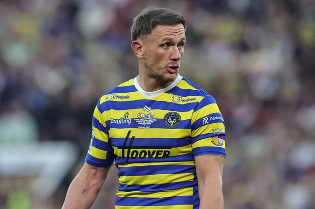 Ben Currie of Warrington Wolves during the Betfred Super League Grand Final match Warrington Wolves vs Wakefield Trinity at Old Trafford, Manchester, United Kingdom on 03 October 2026

(Photo by Mark Cosgrove/News Images)