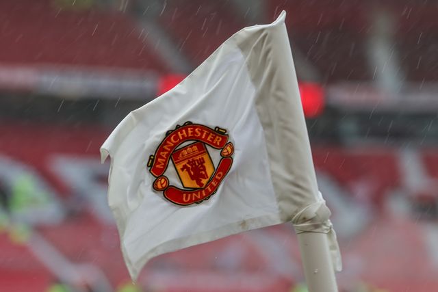 Rain pours over a Manchester United corner flag during the Premier League match Manchester United vs Tottenham Hotspur at Old Trafford, Manchester, United Kingdom on 10 October 2026

(Photo by Mark Cosgrove/News Images)