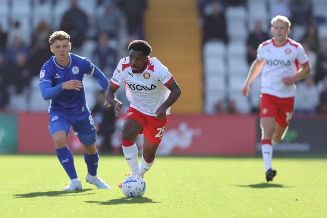 during the Sky Bet League One match Stevenage vs Wigan Athletic at Lamex Stadium, Stevenage, United Kingdom on 10 October 2026

(Photo by Harvey Murphy/News Images)