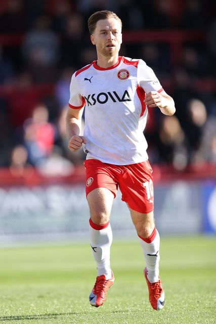 Dan Kemp of Stevenage during the Sky Bet League One match Stevenage vs Wigan Athletic at Lamex Stadium, Stevenage, United Kingdom on 10 October 2026

(Photo by Harvey Murphy/News Images)