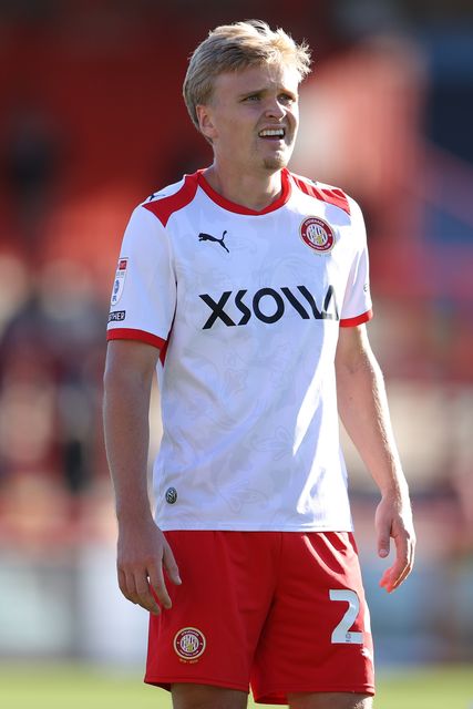 Matt Smith of Stevenage during the Sky Bet League One match Stevenage vs Wigan Athletic at Lamex Stadium, Stevenage, United Kingdom on 10 October 2026

(Photo by Harvey Murphy/News Images)