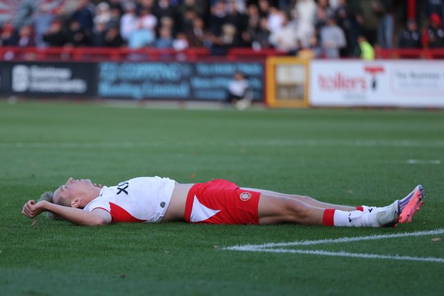 Michael Mellon during the Sky Bet League One match Stevenage vs Wigan Athletic at Lamex Stadium, Stevenage, United Kingdom on 10 October 2026

(Photo by Harvey Murphy/News Images)