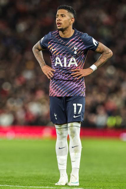 Savio of Tottenham Hotspur during the Premier League match Manchester United vs Tottenham Hotspur at Old Trafford, Manchester, United Kingdom on 10 October 2026

(Photo by Mark Cosgrove/News Images)