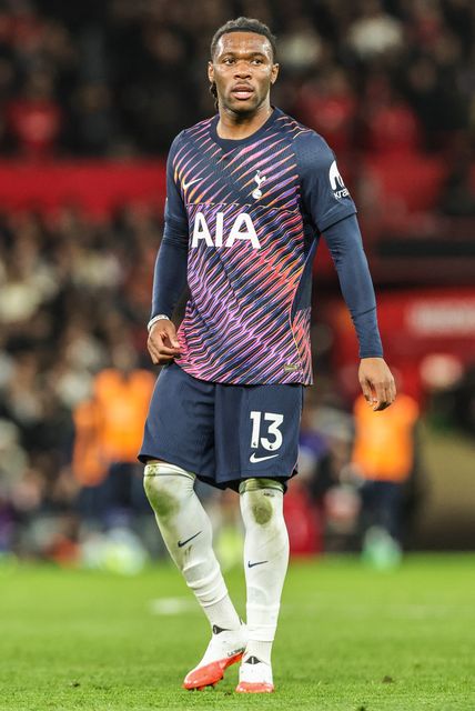Destiny Udogie of Tottenham Hotspur during the Premier League match Manchester United vs Tottenham Hotspur at Old Trafford, Manchester, United Kingdom on 10 October 2026

(Photo by Mark Cosgrove/News Images)