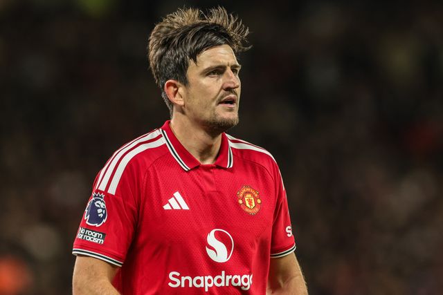 Harry Maguire of Manchester United during the Premier League match Manchester United vs Tottenham Hotspur at Old Trafford, Manchester, United Kingdom on 10 October 2026

(Photo by Mark Cosgrove/News Images)
