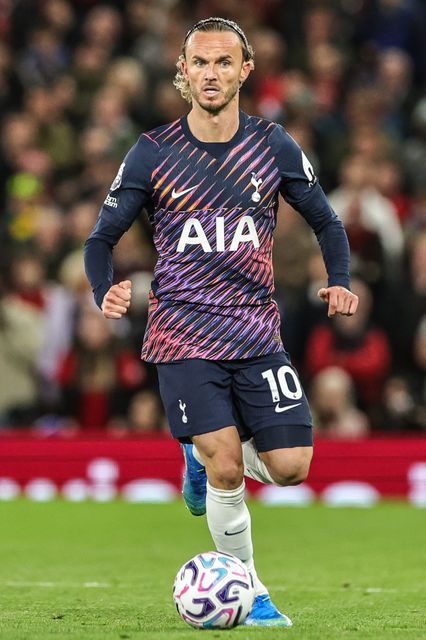 James Maddison of Tottenham Hotspur during the Premier League match Manchester United vs Tottenham Hotspur at Old Trafford, Manchester, United Kingdom on 10 October 2026

(Photo by Mark Cosgrove/News Images)