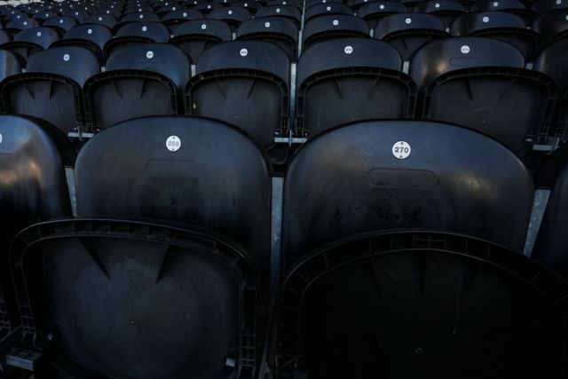 A general view of the seat pattern during the Premier League match Hull City vs Everton at MKM Stadium, Hull, United Kingdom on 11 October 2026

(Photo by Maynard Manyowa/News Images)