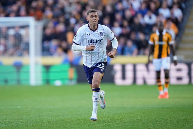 Brennan Johnson of Everton in action during the Premier League match Hull City vs Everton at MKM Stadium, Hull, United Kingdom on 11 October 2026

(Photo by Maynard Manyowa/News Images)