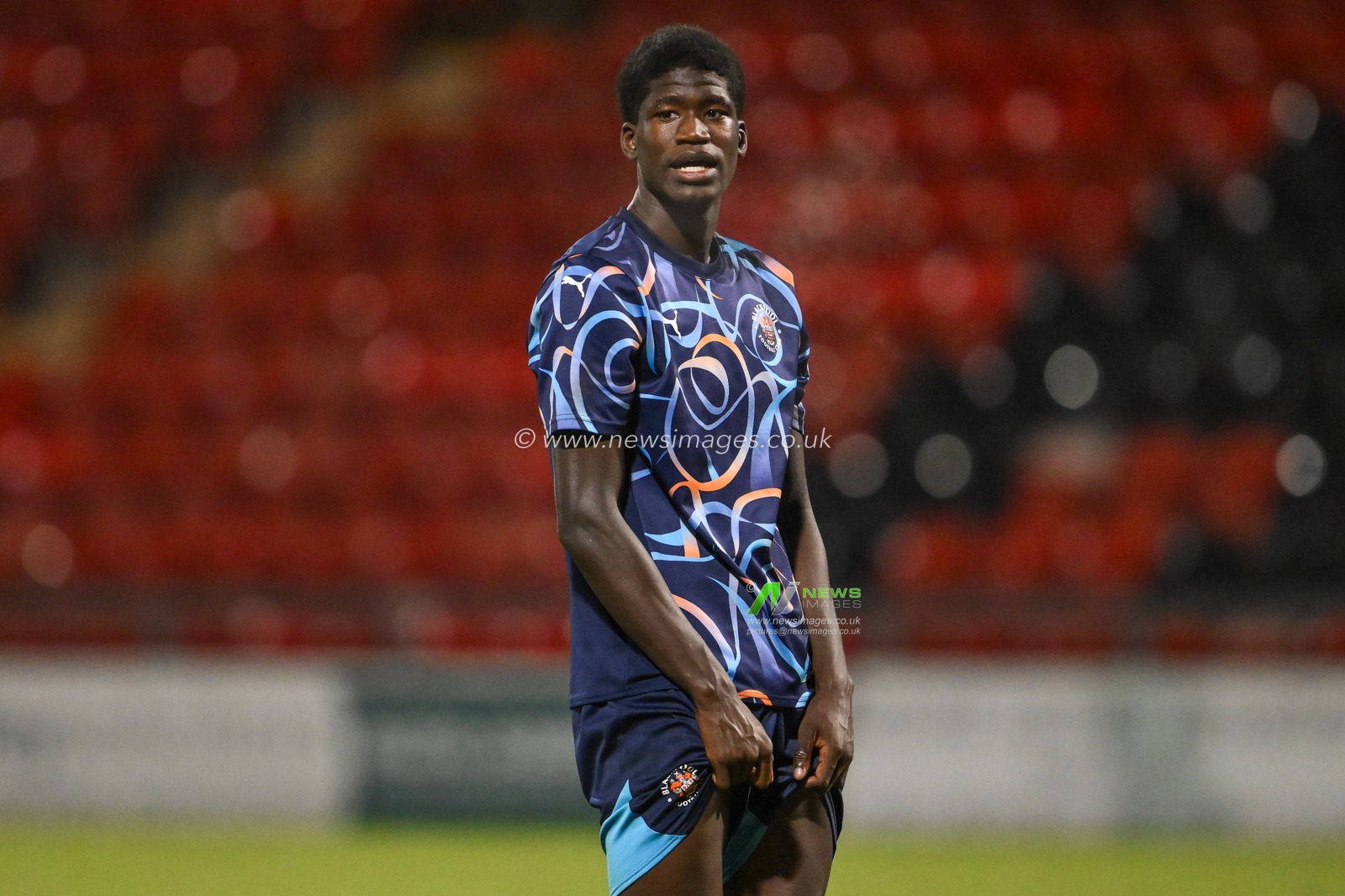 Terry Bondo of Blackpool during the FA Youth Cup U18â€™s match Crewe Alexandra vs Blackpool at The Mornflake Stadium, Crewe, United Kingdom, 27th November 2024

(Photo by Craig Thomas/News Images)