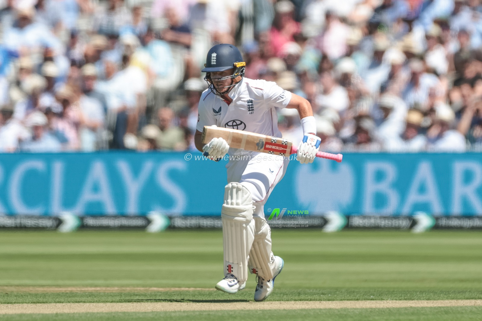 Ollie Pope of England in action during the 3rd Rothesay Test Match Day 1 England v India at Lords, London, United Kingdom, 10th July 2025

(Photo by Mark Cosgrove/News Images)
