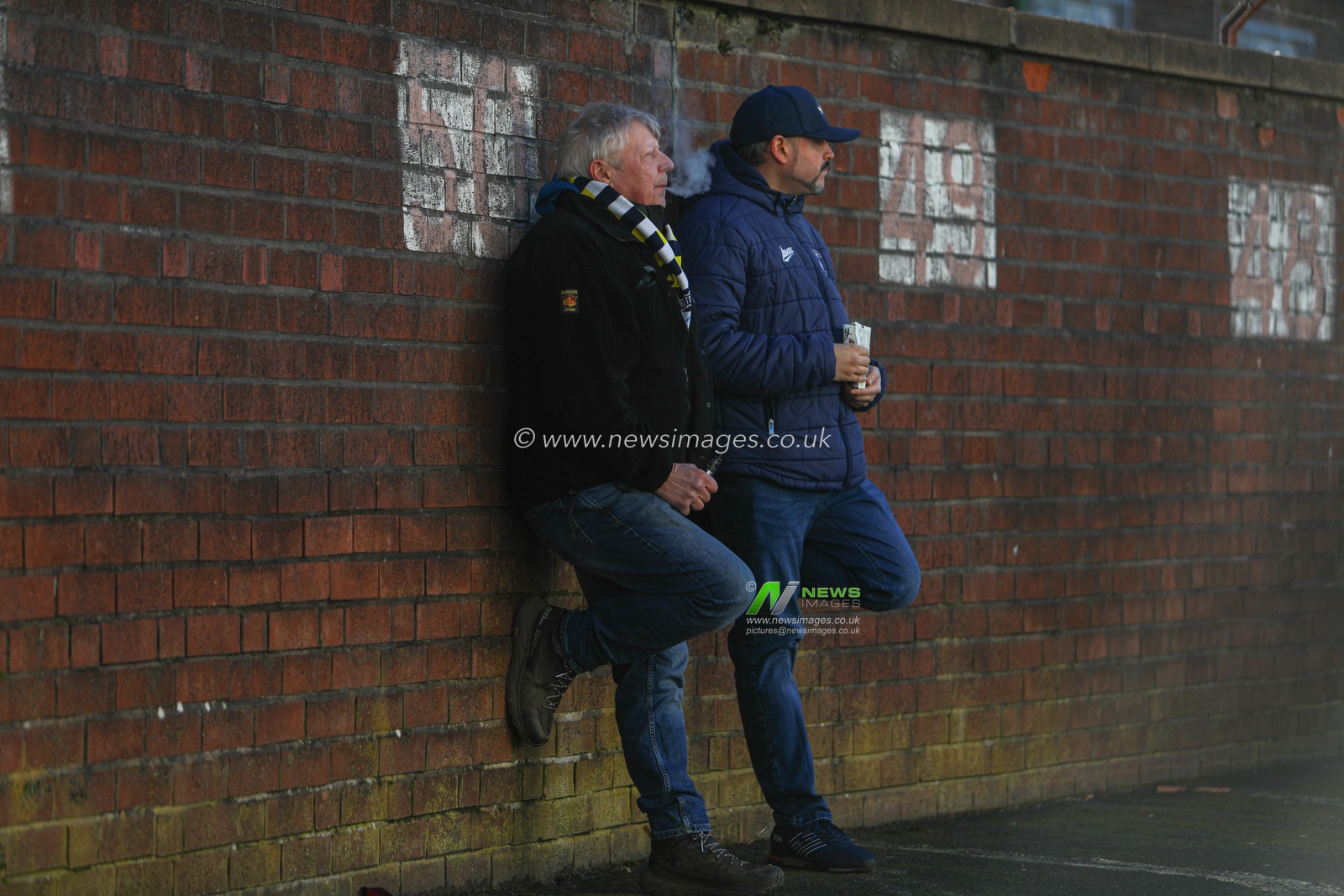 Preston North End fan leaned up against a wall waiting for the turn stiles to open ahead of the Sky Bet Championship match Preston North End vs Middlesbrough at Deepdale, Preston, United Kingdom, 25th January 2025

(Photo by Jorge Horsted/News Images)