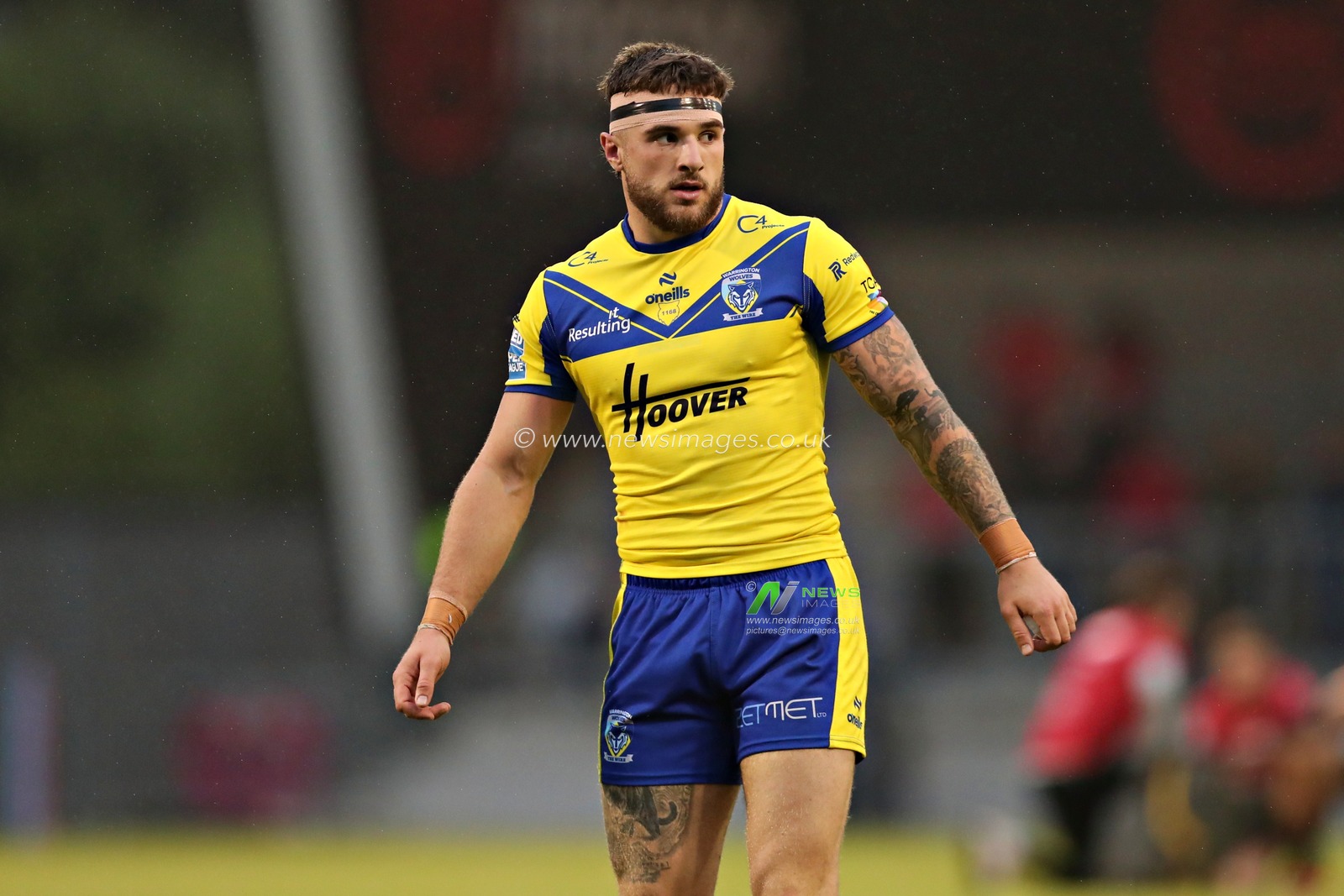 Connor Wrench of Warrington Wolves during the Betfred Super League round 17 match Salford Red Devils vs Warrington Wolves at Salford Community Stadium, Eccles, United Kingdom, 4th July 2025(Photo by Sam Eaden/News Images)