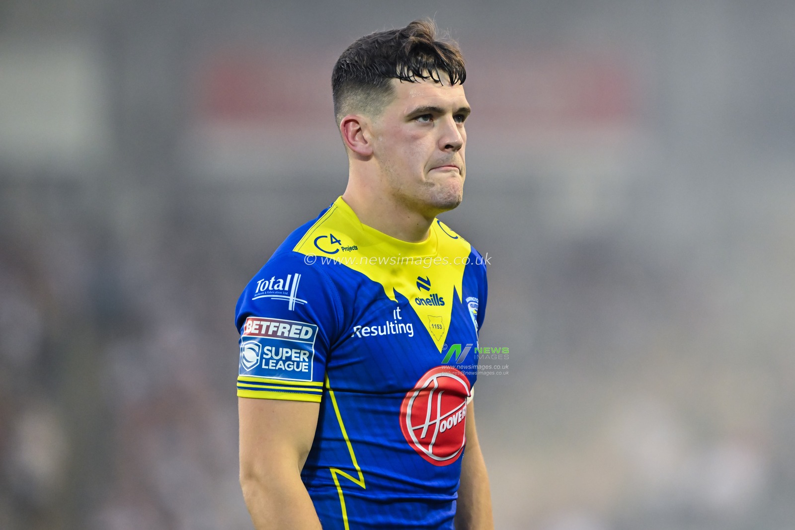 Josh Thewlis of Warrington Wolves during the Betfred Super League Round 24 match Leigh Leopards vs Warrington Wolves at Leigh Sports Village, Leigh, United Kingdom, 30th August 2024

(Photo by Cody Froggatt/News Images)