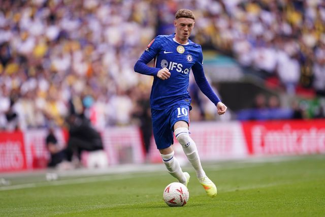 Cole Palmer of Chelsea with the ball during the Emirates FA Cup Semi-Final match Chelsea vs Leeds United at Wembley Stadium, London, United Kingdom on 26 April 2026

(Photo by Harvey Murphy/News Images)