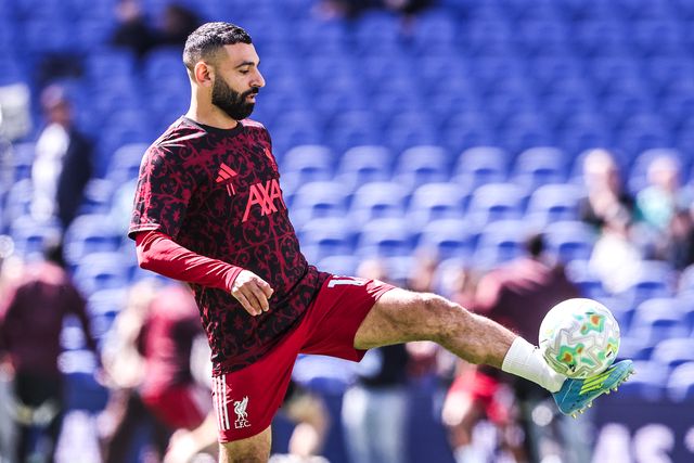 Mohamed Salah of Liverpool in the pregame warmup session during the Premier League match Everton vs Liverpool at Hill Dickinson Stadium, Liverpool, United Kingdom on 19 April 2026

(Photo by Alfie Cosgrove/News Images)