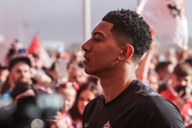 Jobe Bellingham of Sunderland arrives during the Sky Bet Championship Playoff Semi-final match Sunderland vs Coventry City at Stadium Of Light, Sunderland, United Kingdom, 13th May 2025

(Photo by Alfie Cosgrove/News Images)