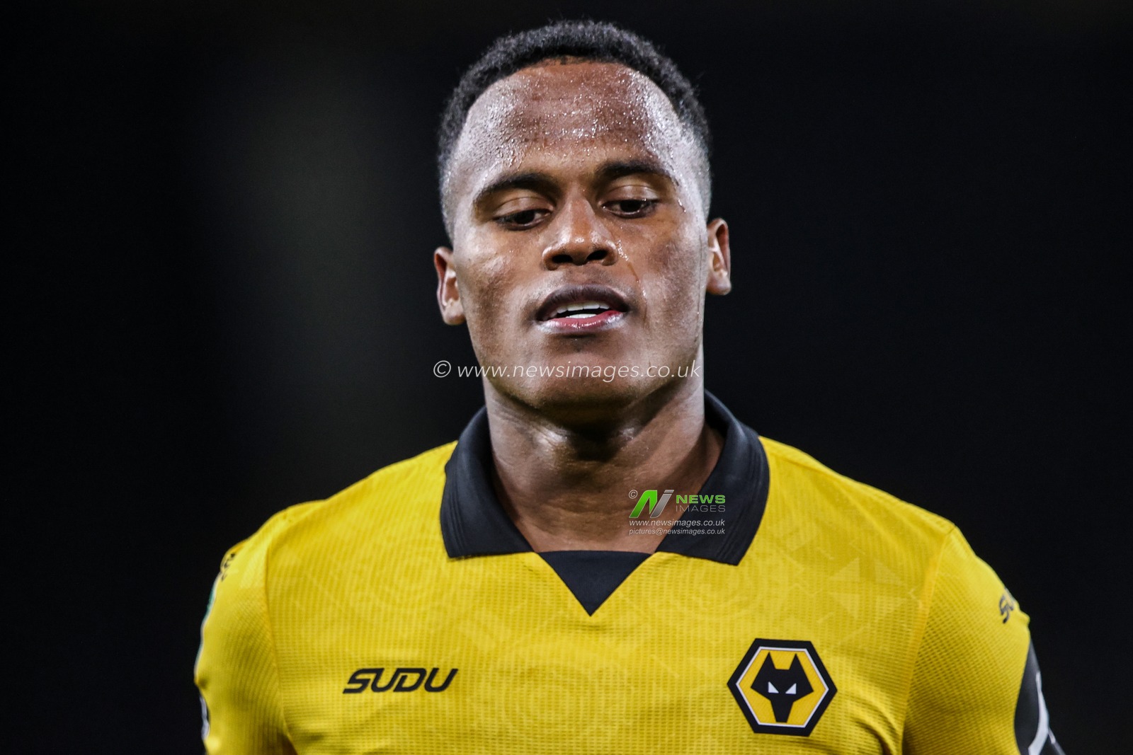 Jhon Arias of Wolverhampton Wanderers during the Carabao Cup round 3 match Wolverhampton Wanderers vs Everton at Molineux, Wolverhampton, United Kingdom, 23rd September 2025

(Photo by Alfie Cosgrove/News Images)