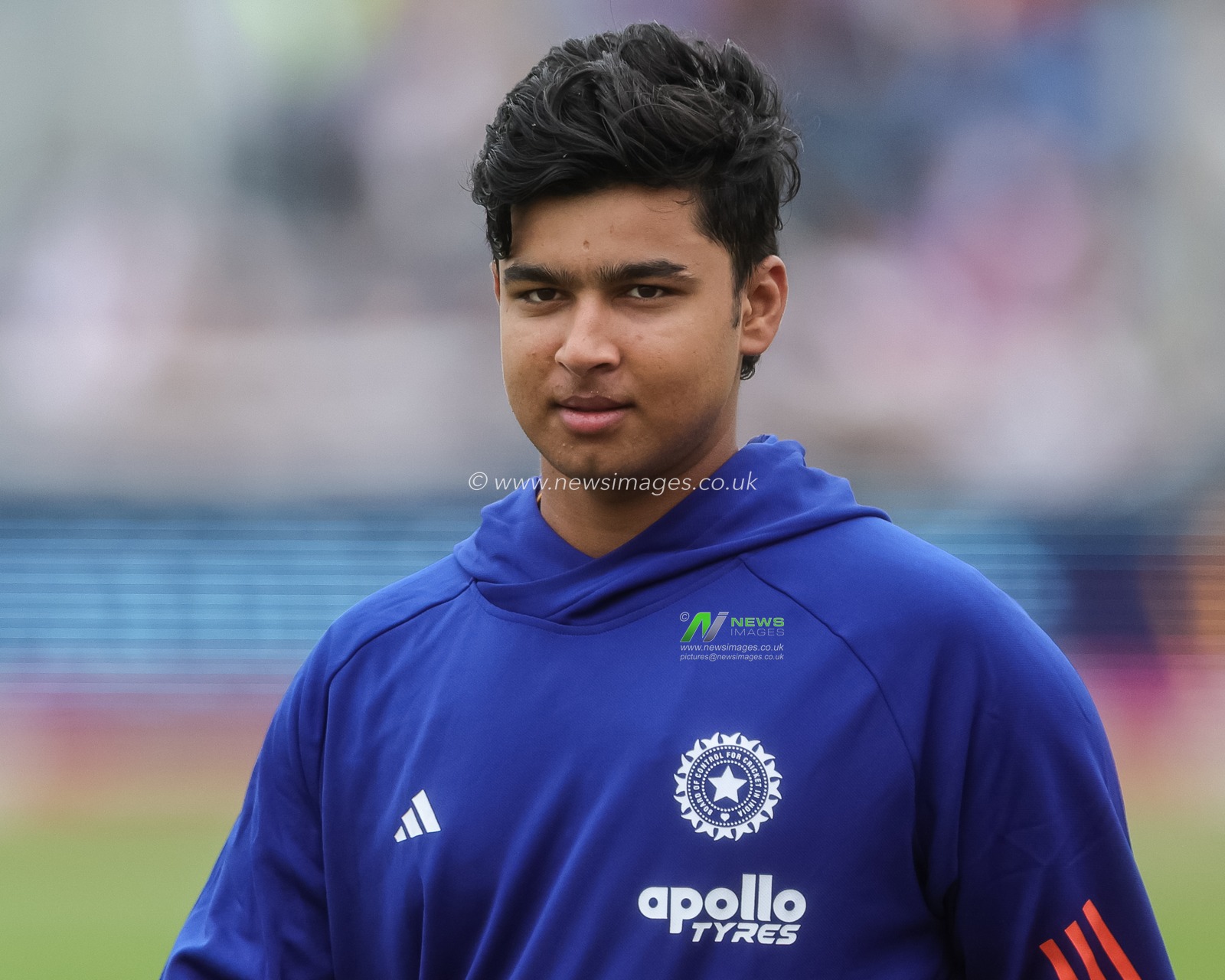 15 year old Vaibhav Sooryavanshi of India in the pre-game warm up session during the First Vitality T20 International match England vs India at Banks Homes Riverside Stadium, Chester-le-street, United Kingdom on 01 July 2026

(Photo by Mark Cosgrove/News Images)