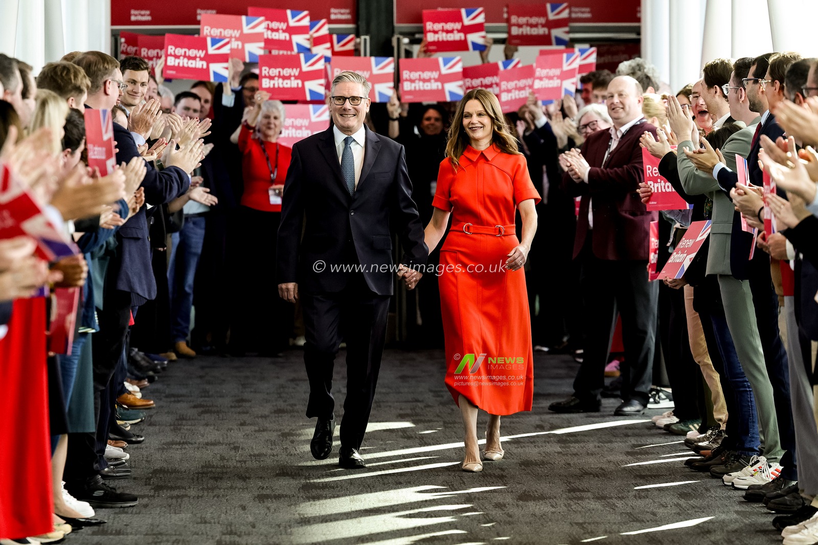 Sir Keir Starmer, Prime Minister of the United Kingdom of Great Britain and Northern Ireland and his wife Victoria, Lady Starmer walk to the conference during the Labour Party Annual Conference 2025 Day 3 at The ACC, Liverpool, United Kingdom, 30th September 2025

(Photo by Mark Cosgrove/News Images)