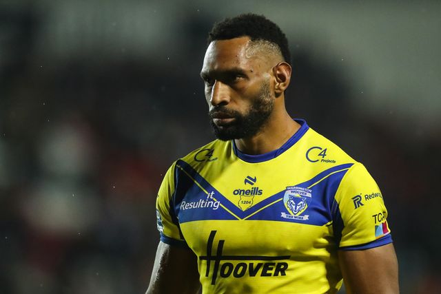 Rodrick Tai of Warrington Wolves during the Betfred Super League Round 5 match St Helens vs Warrington Wolves at Totally Wicked Stadium, St Helens, United Kingdom, 21st March 2025

(Photo by Gareth Evans/News Images)