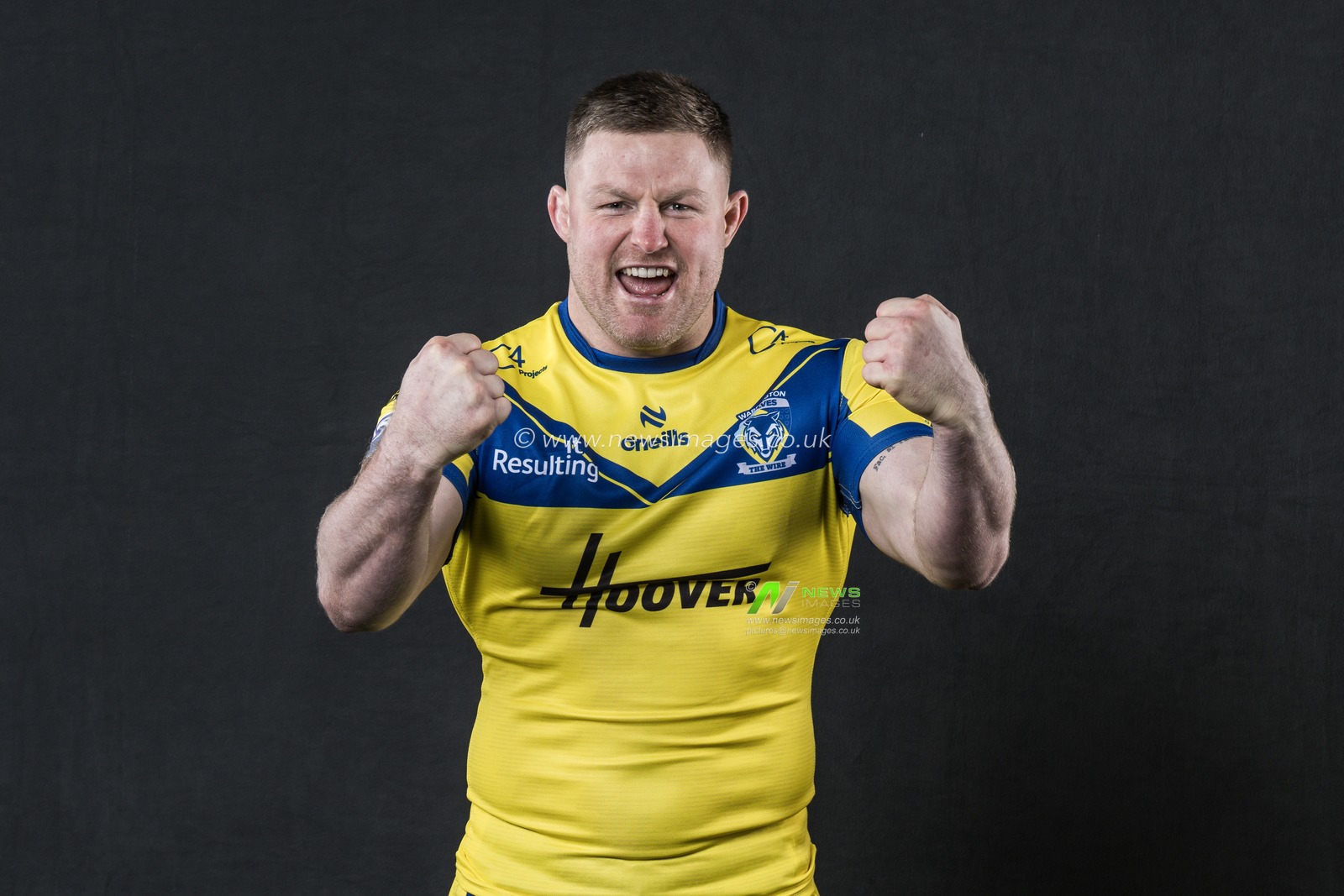 Luke Yates in the Home kit during the Warrington Wolves Team media day at Warrington wolves training centre, Warrington, United Kingdom, 16th January 2025

(Photo by Craig Thomas/News Images)