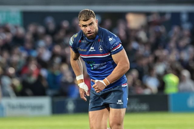 Mike McMeeken of Wakefield Trinity during the Betfred Super League round 11 match Wakefield Trinity vs Catalans Dragons at DIY Kitchens Stadium, Wakefield, United Kingdom on 15 May 2026

(Photo by Mark Cosgrove/News Images)