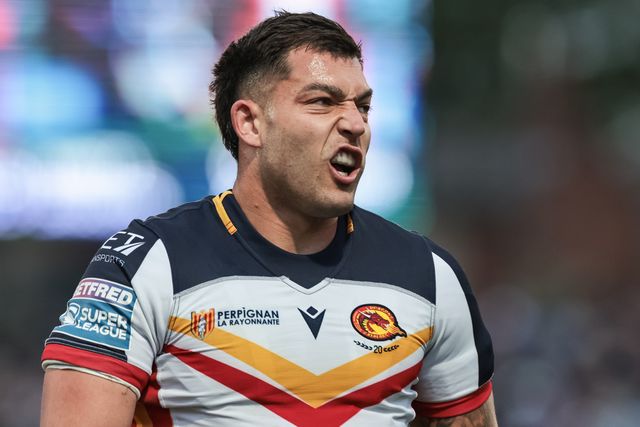 Nick Čotrić of Catalans Dragons during the Betfred Super League round 11 match Wakefield Trinity vs Catalans Dragons at DIY Kitchens Stadium, Wakefield, United Kingdom on 15 May 2026

(Photo by Mark Cosgrove/News Images)