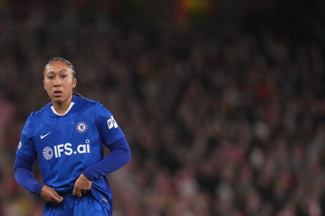 Lauren James of Chelsea during the UEFA Women's Champions League Quarter-finals match Arsenal vs Chelsea at Arsenal Stadium, London, United Kingdom on 24 March 2026

(Photo by Harvey Murphy/News Images)