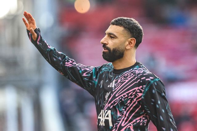 Mohamed Salah of Liverpool in the pregame warmup session during the Premier League match Nottingham Forest vs Liverpool at City Ground, Nottingham, United Kingdom on 22 February 2026

(Photo by Alfie Cosgrove/News Images)