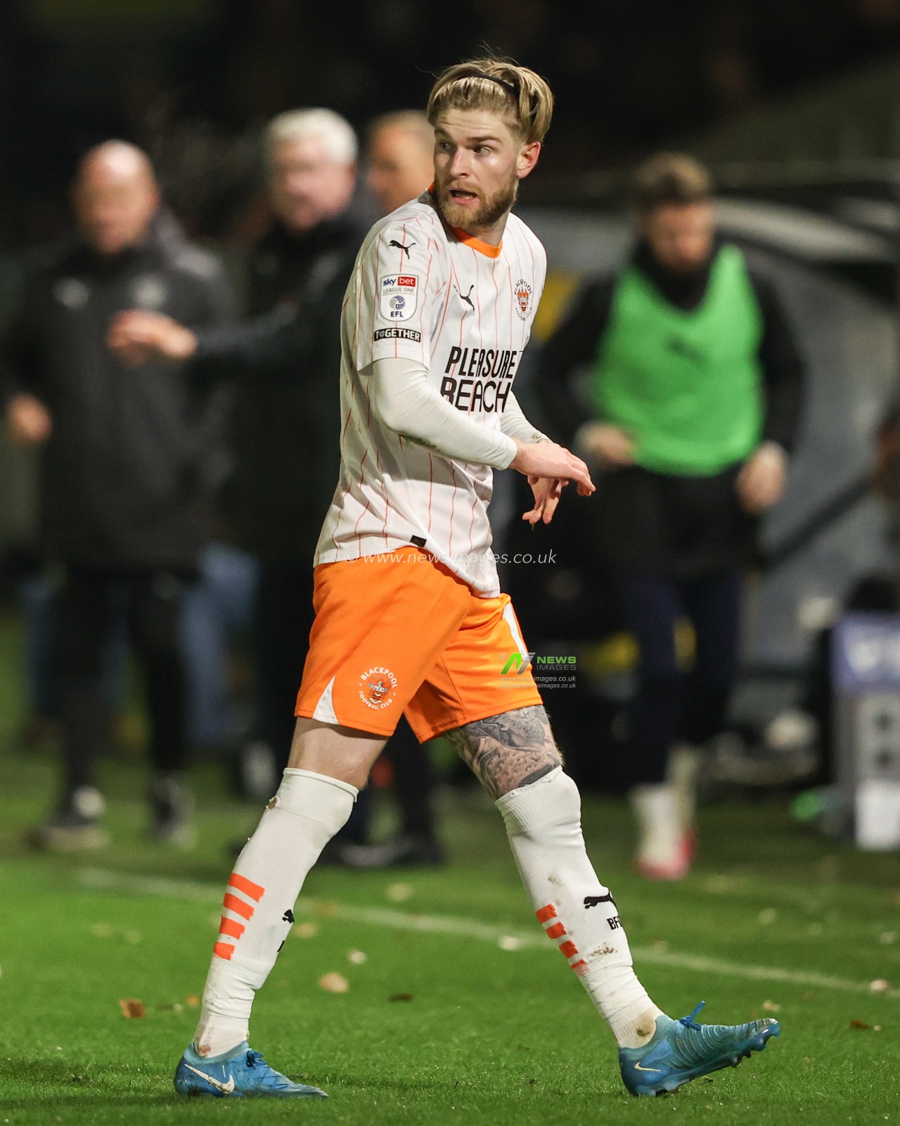 Hayden Coulson of Blackpool during the Bristol Street Motors Trophy match Harrogate Town vs Blackpool at Wetherby Road, Harrogate, United Kingdom, 12th November 2024

(Photo by Alfie Cosgrove/News Images)