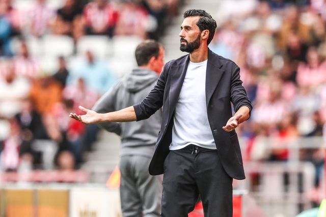 Alvaro Arbeloa manager of Fulham reacts during the Premier League match Sunderland vs Fulham at Stadium Of Light, Sunderland, United Kingdom on 30 August 2026

(Photo by Alfie Cosgrove/News Images)