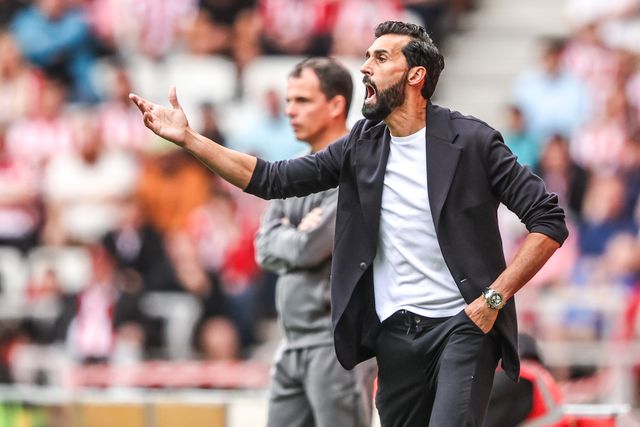 Alvaro Arbeloa manager of Fulham reacts during the Premier League match Sunderland vs Fulham at Stadium Of Light, Sunderland, United Kingdom on 30 August 2026

(Photo by Alfie Cosgrove/News Images)