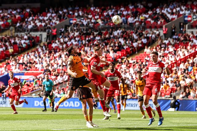 Ryan Giles of Hull City heads on goal during the Sky Bet Championship Playoffs Final match Hull City vs Middlesbrough at Wembley Stadium, London, United Kingdom on 23 May 2026

(Photo by Alfie Cosgrove/News Images)