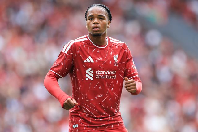 Rio Ngumoha of Liverpool during the pre-season friendly match Liverpool vs Monaco at Anfield, Liverpool, United Kingdom on 09 August 2026

(Photo by Jorge Horsted/News Images)
