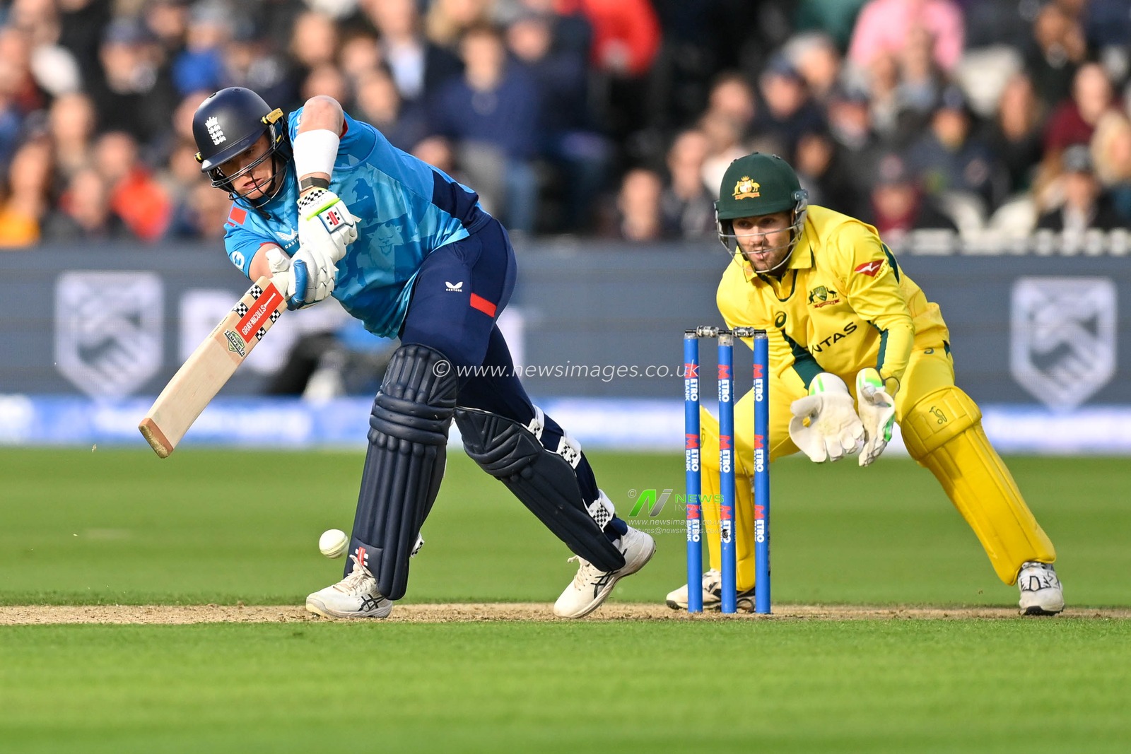 Jamie SMITH of England batting during the Third Metro Bank One Day International England v Australia at Lords, London, United Kingdom, 27th September 2024

(Photo by Mark Dunn/News Images)