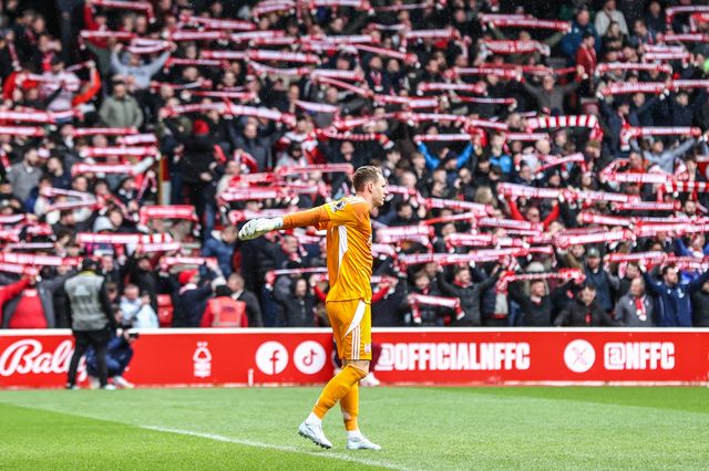 Fulham goalkeeper Bernd Leno during the Premier League match Nottingham Forest vs Fulham at City Ground, Nottingham, United Kingdom on 15 March 2026

(Photo by Alfie Cosgrove/News Images)