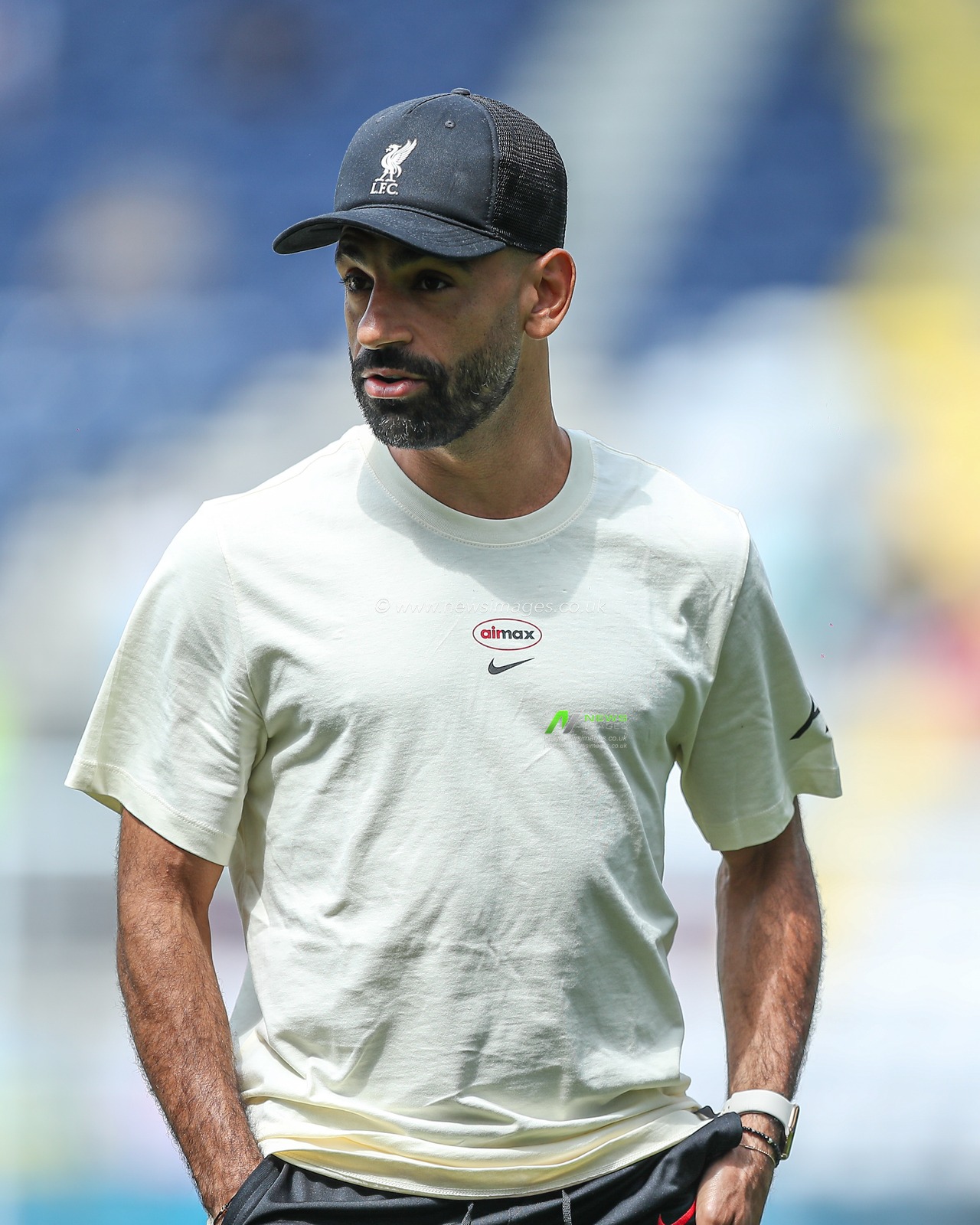 Mohamed Salah of Liverpool arrives at stadium during the Pre-season friendly match Preston North End vs Liverpool at Deepdale, Preston, United Kingdom, 13th July 2025

(Photo by Jorge Horsted/News Images)