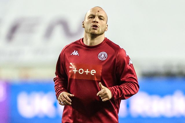 Liam Marshall of Wigan Warriors in the pre-game warm up during the Betfred Super League round 5 match Wigan Warriors vs York Knights at The Brick Community Stadium, Wigan, United Kingdom on 19 March 2026

(Photo by Alfie Cosgrove/News Images)