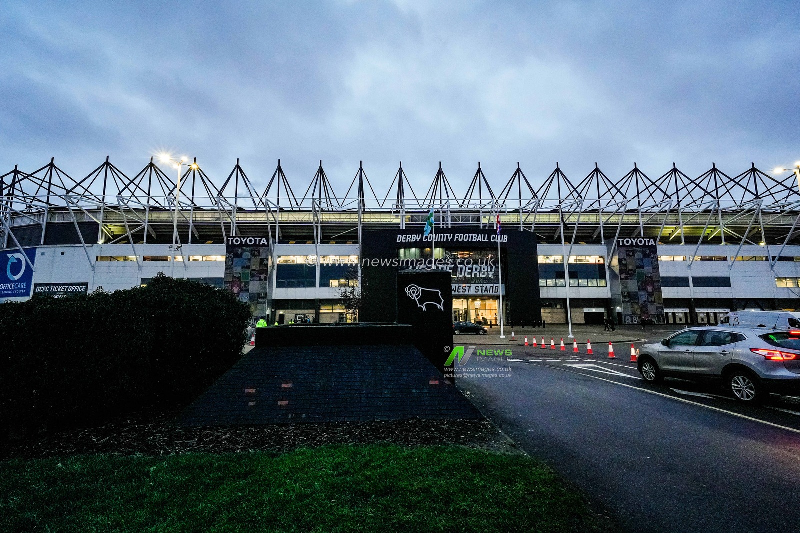 A general view outside the stadium of ahead of the  during the Sky Bet Championship match Derby County vs West Bromwich Albion at Pride Park Stadium, Derby, United Kingdom on 23 January 2026

(Photo by Maynard Manyowa/News Images)