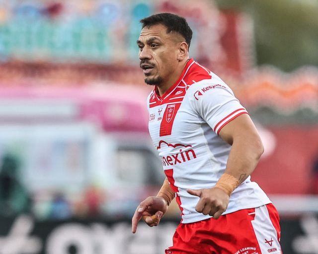Sauaso Sue of Hull KR during the Betfred Super League Semi Final 2 match Hull KR vs St Helens at Sewell Group Craven Park, Kingston upon Hull, United Kingdom, 3rd October 2025

(Photo by Alfie Cosgrove/News Images)