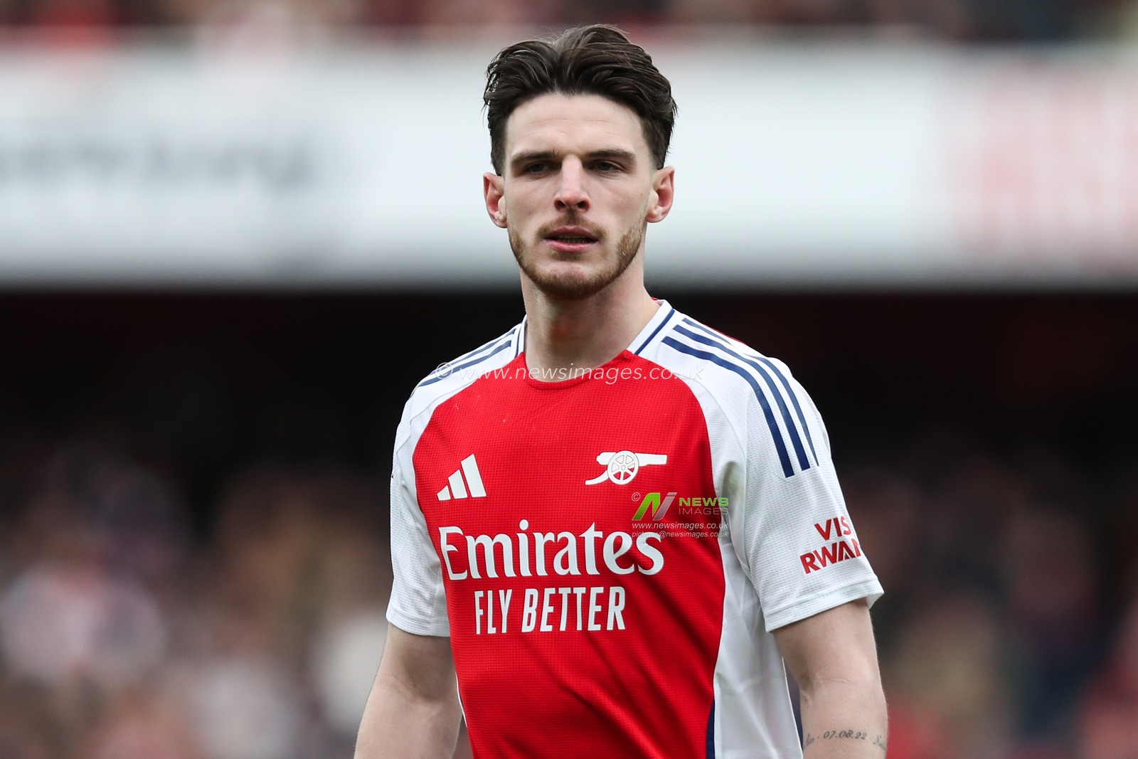 Declan Rice of Arsenal during the Premier League match Arsenal vs Chelsea at Emirates Stadium, London, United Kingdom, 16th March 2025

(Photo by Izzy Poles/News Images)