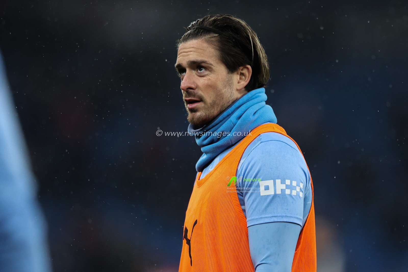 Jack Grealish of Manchester City in the pregame warmup session during the Premier League match Manchester City vs Nottingham Forest at Etihad Stadium, Manchester, United Kingdom, 4th December 2024

(Photo by Alfie Cosgrove/News Images)