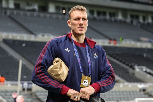 Dan Burn of Newcastle Untied arrives during the UEFA Champions League Knockout Round Play-offs Newcastle Untied vs Qarabag at St. James's Park, Newcastle, United Kingdom on 24 February 2026

(Photo by Mark Cosgrove/News Images)