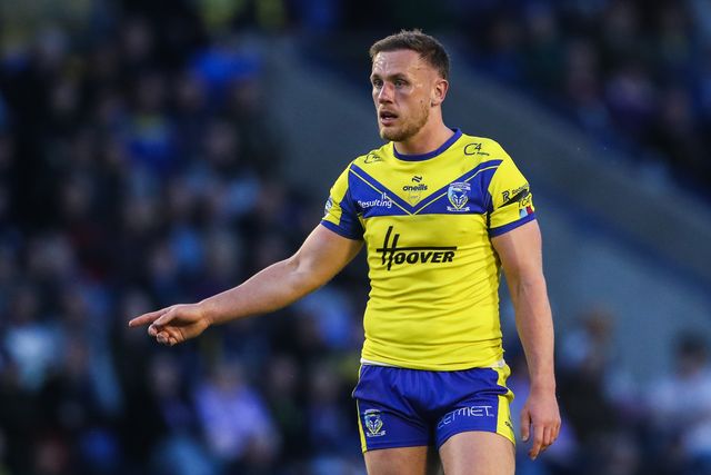 Ben Currie of Warrington Wolves during the Betfred Super League Round 9 match Warrington Wolves vs St Helens at Halliwell Jones Stadium, Warrington, United Kingdom, 24th April 2025

(Photo by Gareth Evans/News Images)