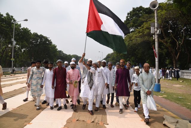 INDIA - POLITICS-PROTEST-support of Palestinians