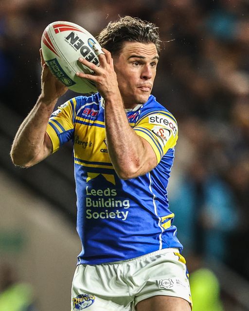 Brodie Croft of Leeds Rhinos in action during the Betfred Super League round 26 match Leeds Rhinos vs Catalans Dragons at Headingley Stadium, Leeds, United Kingdom, 11th September 2025

(Photo by Alfie Cosgrove/News Images)