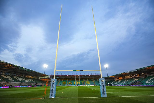 Franklins Gardens Stadium before the Gallagher Premiership match Northampton Saints vs Leicester Tigers at Cinch Stadium at Franklin's Gardens, Northampton, United Kingdom, 21st March 2025

(Photo by Craig Evans/News Images)